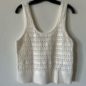 NWT - Cropped Sweater Sleeveless Top